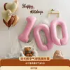 Decoración para Celebración de 100 Días de Bebé Niña Accesorios para Fotos Montaje de Escena Globos de Número 30 para Bebé