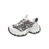 Zapatos Gruesos Transpirables Estilo Coreano para Papá Zapatillas Deportivas con Cordones Versátiles para Mujer Moda Casual Nuevas Zapatillas Deportivas de Malla 2026