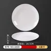 Plato Redondo Blanco de Melamina al por Mayor Restaurante Hotel Plato Comercial Plato de Hueso Porcelana de Imitación Plástico Comida Rápida Plato de Arroz Vajilla