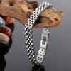 Pulsera de moda coreana simple chapado al vacío 5 baht 10mm pulsera ajustable de acero de titanio para hombre pulsera de pareja