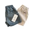 Shorts de mezclilla crema 2025 Verano Moda japonesa Casual para niños y niñas