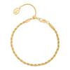 Pulseira de Ouro Trançado Torcido Areia Dourada para Mulheres, Novo Modelo 2026, Joia Exquisita Retro de Nicho de Luxo Leve