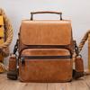 Bolso bandolera para hombre Bolso bandolera de cuero para hombre transfronterizo europeo y americano Bolso de hombro de cuero de primera capa retro Hombre