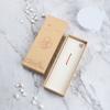 Peine de Estilo Clásico Caja de Embalaje Tapa y Base Caja de Regalo Sándalo Madera de Melocotón Cuerno de Buey Cuerno de Oveja Peine de Plata Universal