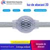 Lâmpada de Abacaxi Atacado Lâmpada de Abacaxi 3D à prova d'água para exterior Lâmpada de Abacaxi 3D para paisagismo Cartão de rede social para decorar Lâmpada de Abacaxi 3D