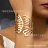 Pulseira de Abertura com Linha Oca Grande Moda One Piece Feminina Moda Elegante