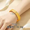 Nuevo Pulsera Abierta Labrada Chapada en Oro Vietnamita Diseño de Moda Anillo de Imitación Oro para Mujer Accesorios Venta al por Mayor