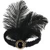 Accesorios para el cabello de plumas festivas fiesta de máscaras nupcial fiesta de cena actuación con diadema de diamantes fiesta de carnaval de Halloween
