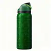 Taza Termo para Bebida Doble de Acero Inoxidable 304 con Tapa Pop-Up y Popote Personalizable, Taza de Fruta con Bolso para Exteriores, Botella de Agua Deportiva