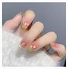 Manicure Vestível Estilo Hong Kong Pérola Folha de Ouro Clareamento Acabamento Adesivo de Unha Postiça Ns Pequeno Fragrância Manicure Removível