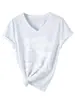 Camiseta Feminina Decote V Manga Curta Fashion e Única Midnight Margaritas Eye Amazon Wish