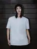 Camiseta Negra de Cuello Henry con Hombro Recto para Hombre, Polo Transpirable de Secado Rápido para Verano, Estilo High Street Americano de Media Manga
