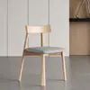 Silla de Comedor Escandinava de Madera Maciza Silla Normcore para el Hogar Silla de Pala Silla de Ocio Simple Diseñador Negociación Nuevo Estilo 2025