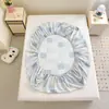 Protector de colchón de grado A para maternidad e infantil, protector de colchón de gasa de doble capa, funda de colchón completamente envolvente, sin preocupaciones para dormir desnudo, juego de tres piezas