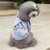 Suéter deportivo de verano con capucha y estampado de letras de dos patas, estilo occidental, para perros pequeños y medianos, más que el oso.