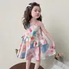 Vestido de Verano para Niña 2026 Estilo Nuevo Bebé Niña Algodón Puro Súper Lindo Niña Pequeña Verano Vestido de Fresa
