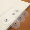 Adesivo Forte de Silicone Sem Furo Puxador para Portas de Armário, Portas de Vidro, Placa Adesiva Universal para Gavetas e Guarda-Roupas, Puxador de Placa Adesiva de Furo Único