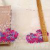 Encaje bordado de malla con peonías, tela de malla bordada, ropa interior multicolor, encaje, ropa de mujer, accesorios de encaje