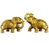 "Modelo nuevo" elefante de la fortuna, artesanía de elefante totalmente de cobre en color latón, decoración para el hogar para sala de estar y entrada