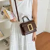 Bolsa Quadrada Pequena Chic Retro de Nicho Bolsa de Ombro Casual Leve de Luxo de Alta Qualidade para o Trabalho Bolsa de Mão Chic Tendência