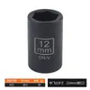 Dado hexagonal corto neumático de 3/8 de pulgada para llave de impacto de aire, dado hexagonal, acero al cromo vanadio, dado pequeño para llave de impacto de aire