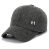 Chapéus de inverno para homens de meia-idade e idosos, chapéu de couro forrado com fleece quente para o papai, boné de beisebol espessado à prova de frio para o vovô
