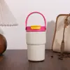 Vaso térmico de alta calidad, portátil, de gran capacidad, con separador de té, asa y cordón, perfecto para uso en exteriores.