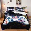 SHEIN cama tres piezas transfronterizo TEMU piel de durazno impresión digital dormitorio decoración del hogar cama juego de tres piezas