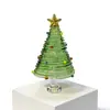Árvore de Natal Extra Grande Enrolada em Arame, Árvore de Natal de Vidro de Zibo, Artesanato em Vidro Lampwork, Enfeites, Presentes