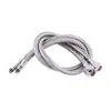 Manguera de entrada de agua trenzada de acero inoxidable 304 de una cabeza para grifos de agua caliente y fría, tubería de grifo para fregadero de cocina, fregadero