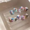 Accesorios para Uñas Artísticas Hongo Venenoso de Bruja Estilo Mixto Ins Serie de Hongos Psicodélicos Diamantes de Uña de Resina de Dibujos Animados
