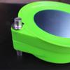 Bandeja magnética verde esmeralda para iscas, caixa de iscas magnética resistente com suporte e fivela de fixação no solo, equipamento de pesca e suprimentos para pesca.