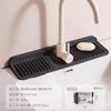 Tapete de drenagem de silicone torneira de cozinha à prova de respingos de água antiderrapante pia almofada de armazenamento washstand Copo almofada de sabão