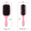 Set de Peines para Peluquería, Peine Masajeador con Bolsa de Aire Menos Estática, Peine con Cojín de Aire, Peine Rodillo Estilizador para Cabello Rizado, Peine de Costillas Cruzado