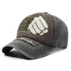 Gorra con Visera Bordada de Puño de Hip-Hop Americano Nuevo, Casual y Versátil, Gorra de Béisbol para Hombre y Mujer que Afina el Rostro