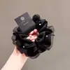 Scrunchie de Seda Suave con Perlas de Alta Gama para Mujer 2026 Nuevo Estilo Goma para el Cabello Accesorio para el Cabello Adorno de Cabello Moderno y Elegante