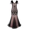 Vestido de Lentejuelas Transfronterizo de Amazon Vestido Gatsby Vintage talla grande Vestido de Fiesta de Banquete
