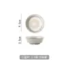 Louça de cerâmica Folha Azul estilo retrô japonês tigela de arroz simples prato de jantar tigela doméstica prato de cerâmica de grés prato raso tigela de sopa com duas alças