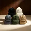 Mochila casual de color liso para exteriores, nueva, transfronteriza, mochila de gran capacidad, mochila versátil y ligera estilo coreano