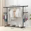 Novo cabideiro de chão estilo minimalista, cabideiro móvel para quarto, dormitório, varanda, varal vertical simples atacado