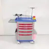 Vehículo Médico de Rescate Multifuncional, Vehículo de Emergencia ABS, Carrito Hospitalario de Acero y Plástico, Carrito de Tratamiento para Administración de Infusión, Anestesia y Medicamentos
