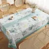 Toalha de Mesa de Luxo Leve de Alta Qualidade Impermeável e à Prova de Óleo Estilo Retro Americano Dopamina Tapete para Mesa de Jantar Estilo Ins Toalha de Mesa para Mesa de Centro