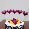 Birthday cake scene card insert love birthday cake five-pointed star PU flag decoration cake scene supplies
