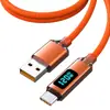 Cable de Datos Tipo-C de Carga Súper Rápida de 120W para Pantalla Digital Transfronteriza Adecuado para Huawei, Vivo, Oppo, Honor 6A Cable de Carga Rápida