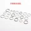 Anel Fechado Liso de Aço Inoxidável Acessórios para Joias DIY Anel de Conexão para Colar Pulseira Anel Único de Moda Personalizado de Aço Titânio