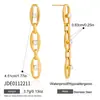 Collar Jieding de Acero de Titanio y Zirconia, Cadena para el Cuello de Lujo Ligero de Nicho, Pendientes con Borla de Cadena de Acero Inoxidable, Joyería Transfronteriza con un Toque de Alta Gama