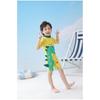Traje de baño para niños, Traje de baño de una pieza con capucha de dibujos animados para niño, Traje de baño de manga corta para protección solar en la playa para niños grandes, medianos y pequeños, Traje de baño para bebé niño
