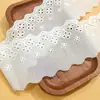 Acessórios com Acabamento de Renda, 8 cm de Largura, Scrunchie Colorido com Quatro Furos Vazados, Prendedor de Cabelo, Acessório de Cabelo, Acessório para Pet