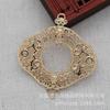 Gota de aceite imitación punto Fénix Esmeralda accesorios de joyería hechos a mano DIY 45 * 48 mm hueco pasador corona de pelo antiguo B2563