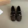 Sapatos Mary Jane Quadrados de Cadarço Cor Sólida para Mulheres 2026 Sapatilhas de Tira Cruzada Sapatos de Salto Baixo Modelo Novo de Primavera